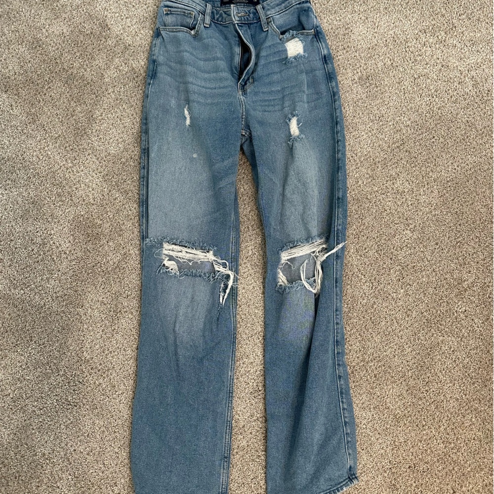 Hollister ultra high rise dad jean